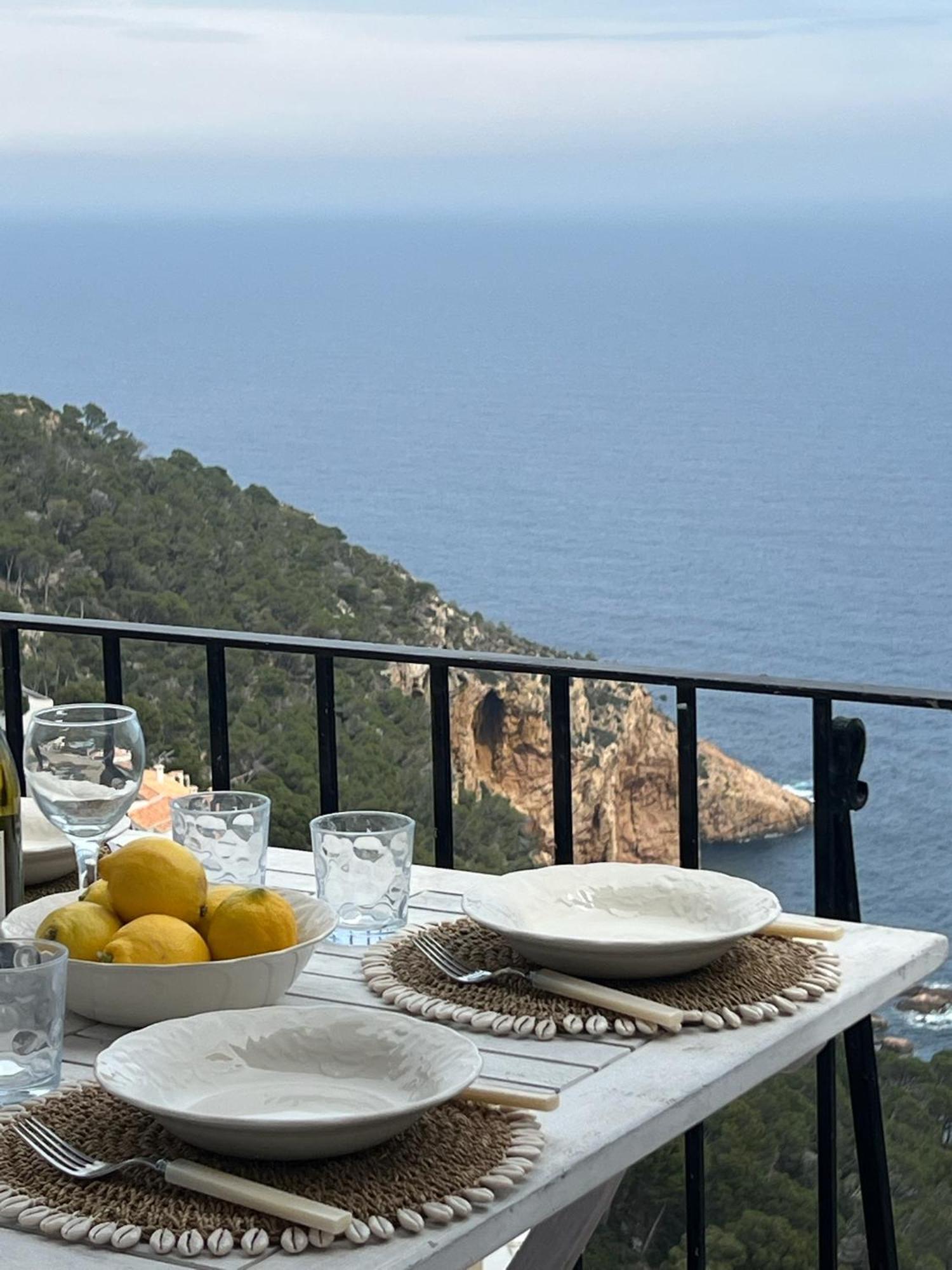 Вилла Casa Blanca De Begur Con Vistas Al Mar Y Piscina Экстерьер фото