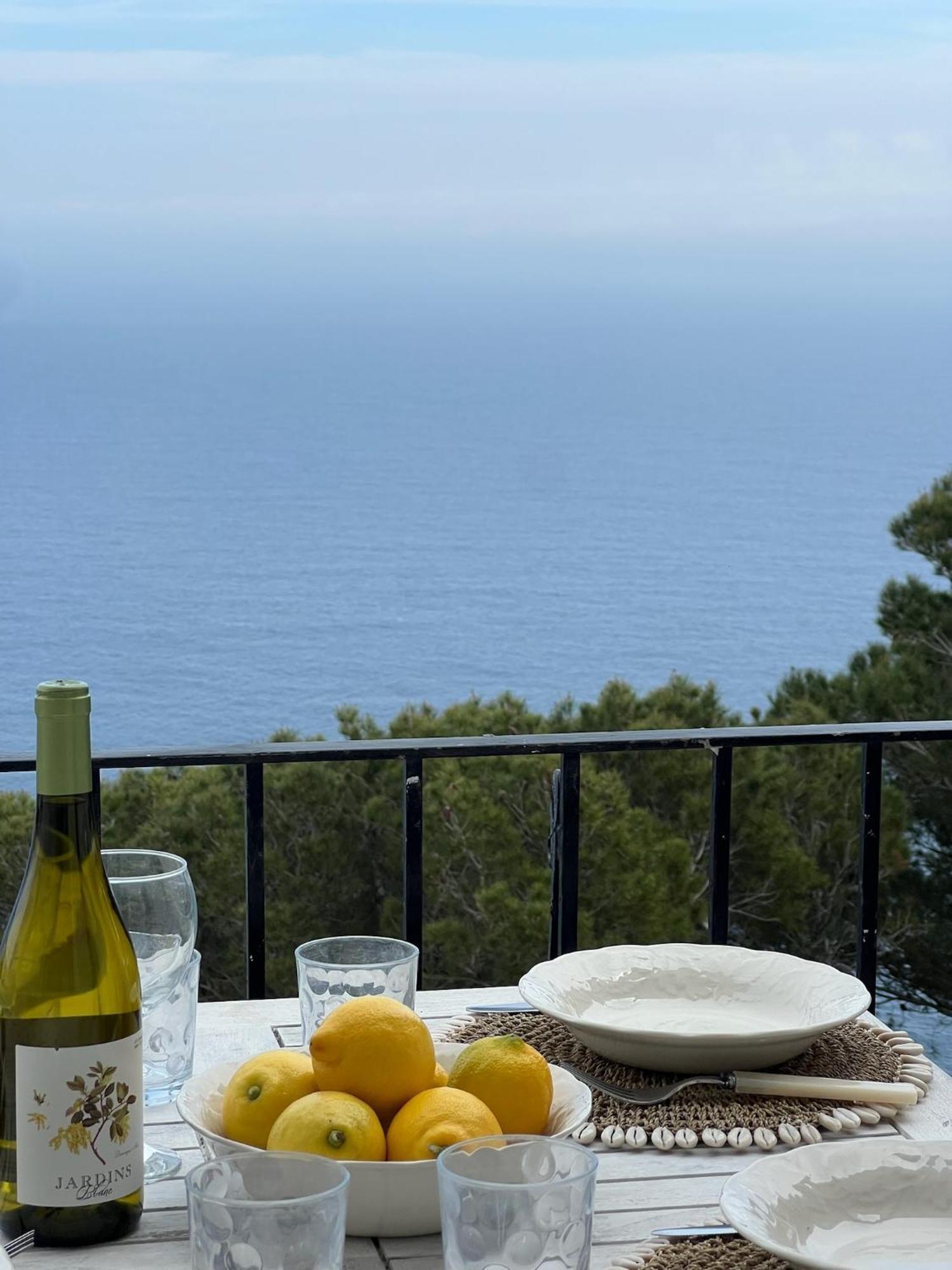 Вилла Casa Blanca De Begur Con Vistas Al Mar Y Piscina Экстерьер фото