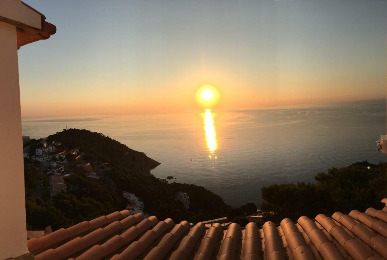 Вилла Casa Blanca De Begur Con Vistas Al Mar Y Piscina Экстерьер фото